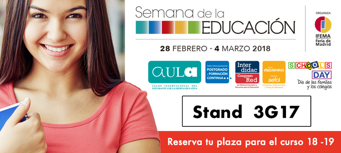 EL CENTRO DE ESTUDIOS PROFESIONALES SANTA GEMA ESTARÁ EN AULA 18 EN EL STAND 3G17 EL CENTRO DE ESTUDIOS PROFESIONALES SANTA GEMA ESTARÁ EN EL 3G17