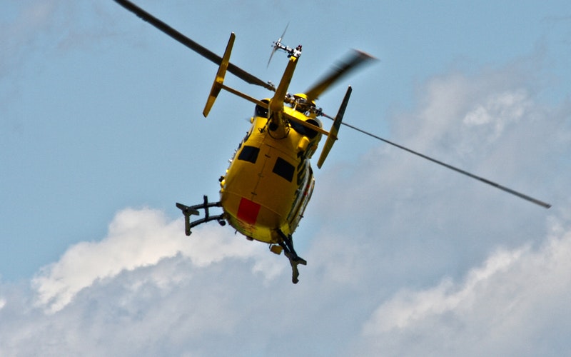 Traslado de pacientes en helicóptero